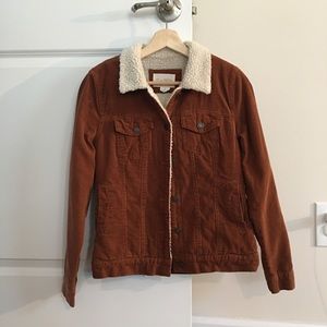 Sky & Sparrow Sherpa Corduroy Jacket